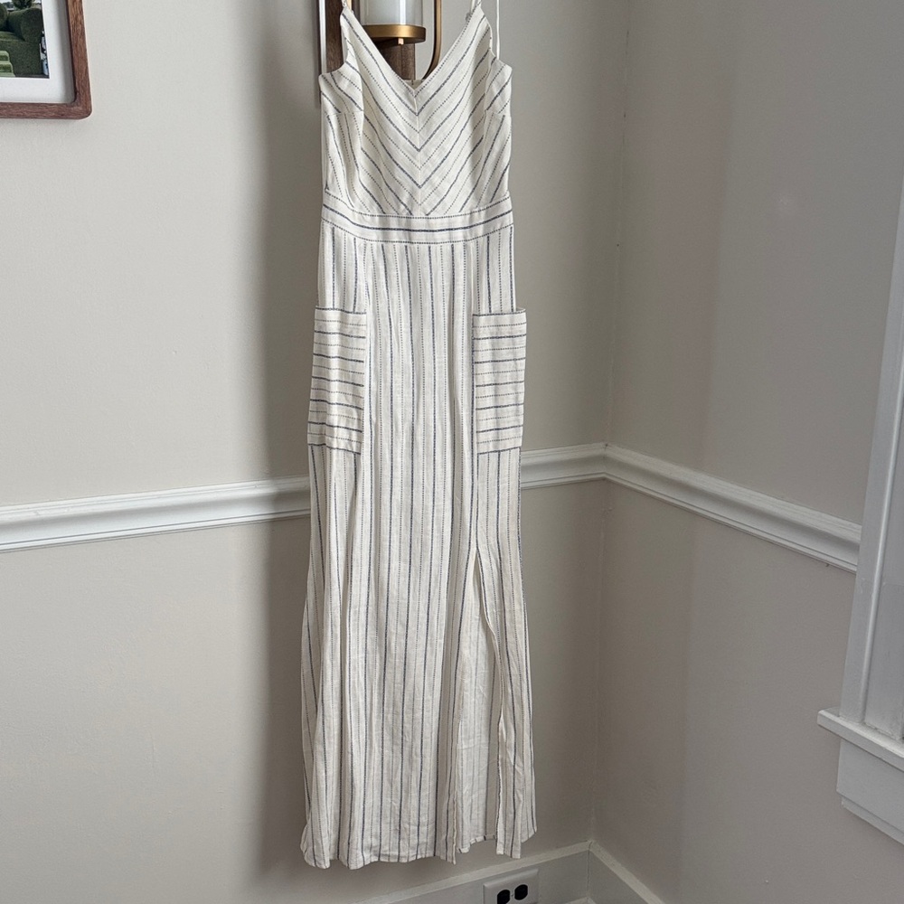 Striped Sleeveless Maxi Dress